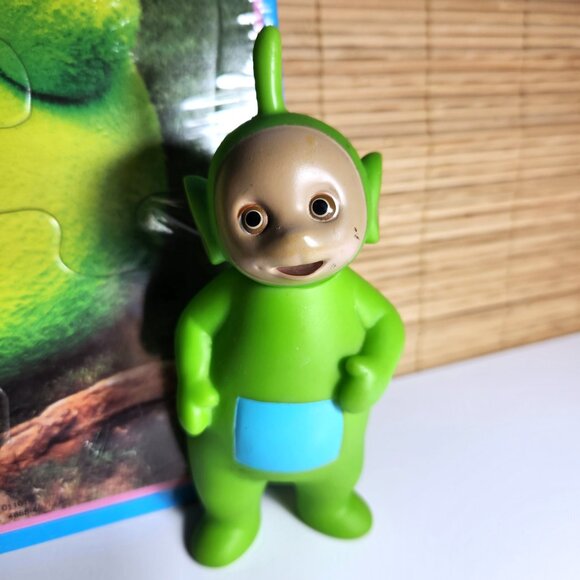 Vintage 1998 Teletubbies Dipsy Tray Cardboard Puzzle and Plush Milton Bradley - Picture 12 of 15